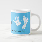 Eerste Vaderdag Newborns toevoegen Afdrukken Grote Koffiekop (Rechts)