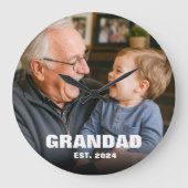 Eerste Vaderdag Nieuwe Grootvader Foto Grote Klok (Voorkant)