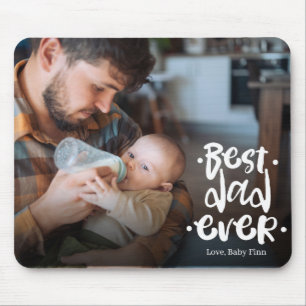 Eerste Vaderdag op maat gemaakte fotocadeau Beste  Muismat