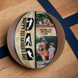 Eerste vaderdag Pap 2 Foto beste vader ooit Basketbal