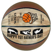 Eerste vaderdag Pap Swish come True Personated Basketbal (Voorkant)