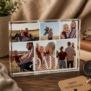 Eerste Vaderdag Papa Fotoblokken