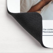 Eerste Vaderdag Papa Instagram Post Aangepaste fot Muismat (Hoek)