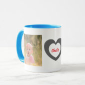 Eerste Vaderdag papa jij bent de beste foto Mok (Voorkant links)