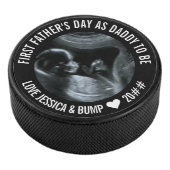 Eerste Vaderdag papa om Sonogram Foto Hockey Puck (3/4)