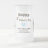 Eerste Vaderdag Papa sinds 2026 Anime Stijl Matglas Bierpul (Center)