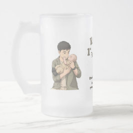 Eerste Vaderdag Papa sinds 2026 Anime Stijl Matglas Bierpul