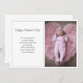 Eerste Vaderdag Photo Holiday Kaart (Voorkant / Achterkant)