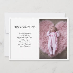 Eerste Vaderdag Photo Holiday Kaart