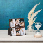 Eerste Vaderdag Rustic Wood 6 fotocollage Fotoplaat (Insitu)