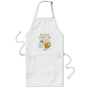 Eerste Vaderdag samen – Bier & Baby Lang Schort