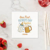 Eerste Vaderdag samen – Bier & Baby Servet (Insitu)