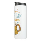 Eerste Vaderdag samen – Bier & Baby Thermosbeker (Geroteerd rechts)