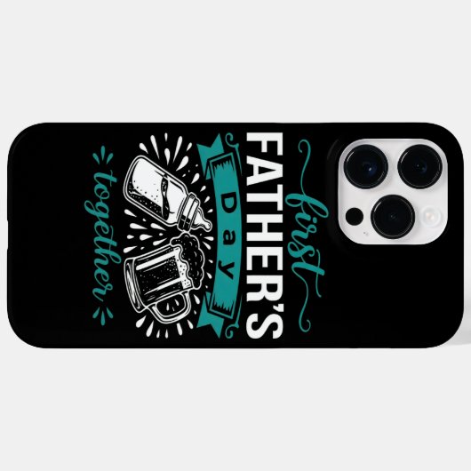 Eerste Vaderdag Samen Case-Mate iPhone Case (Achterkant (horizontaal))