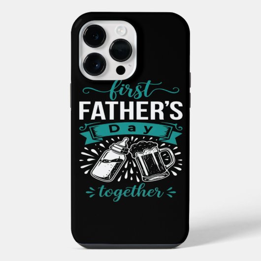 Eerste Vaderdag Samen iPhone Hoesje (Achterkant)