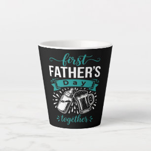 Eerste Vaderdag Samen Latte Mok