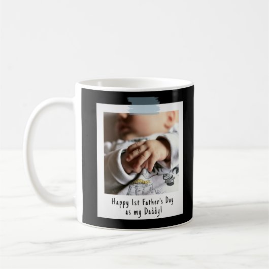 Eerste Vaderdag Snapshot Style Photo Keepomwille Koffiemok (Links)