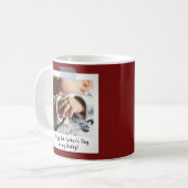 Eerste Vaderdag Snapshot Style Photo Keepomwille Koffiemok (Voorkant links)