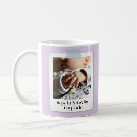 Eerste Vaderdag Snapshot Style Photo Keepomwille Koffiemok (Links)