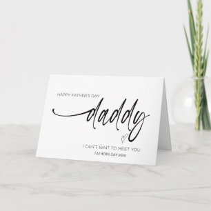 Eerste Vaderdag van de Baby Bump Vader Wordt Card Kaart
