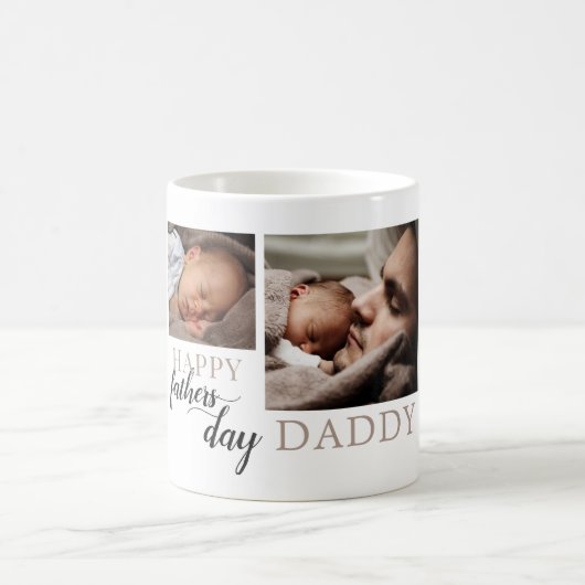 Eerste Vaderdag van de Nieuwe Baby Foto Mok (Center)