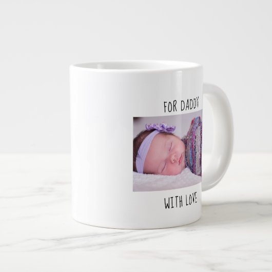 Eerste Vaderdag voor papa met foto en jaar Grote Koffiekop (Voorkant rechts)