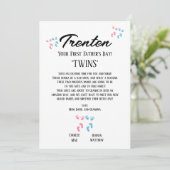 Eerste Vaderdag voor Twins Aankondiging (Staand voorkant)