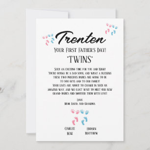 Eerste Vaderdag voor Twins Aankondiging