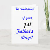 Eerste Vaderdag-Wenskaart Kaart (Voorkant)