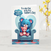 Eerste Vaderdag Zoon Kaart (Gele Bloem)