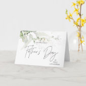 Eerste Vaderdagcadeaus voor nieuwe papa van vrouw Kaart (Gele Bloem)