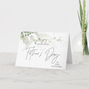 Eerste Vaderdagcadeaus voor nieuwe vader van vrouw Kaart