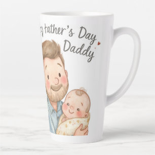 Eerste Vaderdagmok 2026 - Papa en Baby Latte Mok