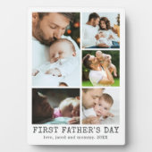 Eerste Vaders Dag 5 Fotocollage Fotoplaat (voorkant)
