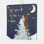 Eerste vakantie Ornament Personaliseer Love You (Links)