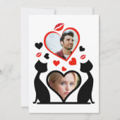 Eerste Valentijns als Mr & Mrs. Feestdagenkaart (Voorkant)