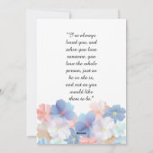 Eerste Valentijns als Mr & Mrs. Feestdagenkaart (Achterkant)