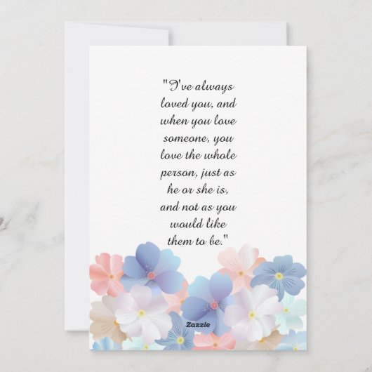 Eerste Valentijns als Mr & Mrs. Feestdagenkaart (Achterkant)