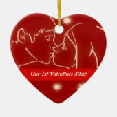 Eerste Valentijns Ornament hart (Voorkant)