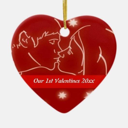 Eerste Valentijns Ornament hart (Voorkant)