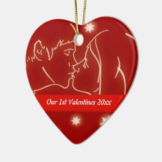 Eerste Valentijns Ornament hart (Links)