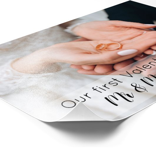 Eerste Valentijnsdag als de heer & mevrouw. Foto Afdruk (Hoek)