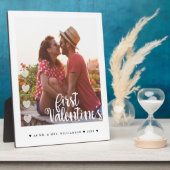 Eerste Valentijnsdag als heer & mevrouw Minimaal k Fotoplaat (Zijkant)