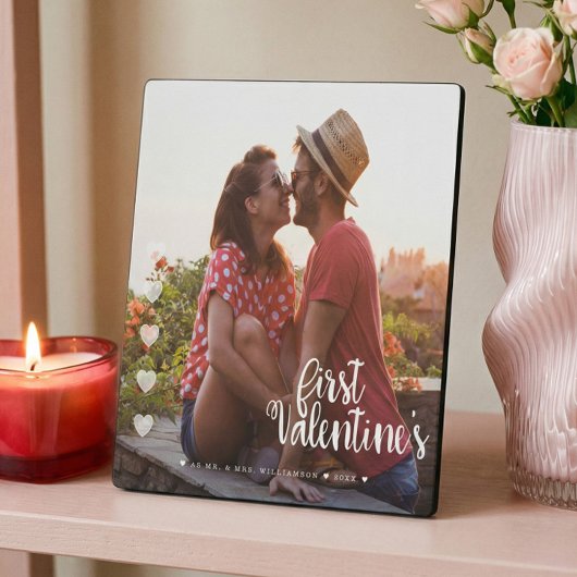 Eerste Valentijnsdag als meneer en mevrouw Minimaa Fotoplaat