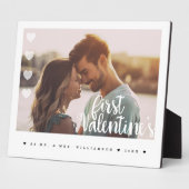 Eerste Valentijnsdag als meneer & mevrouw Minimaal Fotoplaat (Zijkant)