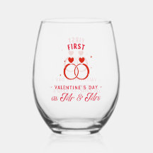 Eerste Valentijnsdag als Mr & Mrs Drinkware Set