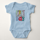 Eerste Valentijnsdag Baby Romper (Voorkant)