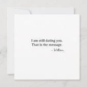 Eerste Valentijnsdag dat hij nog steeds met je uit Kaart (Achterkant)