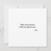 Eerste Valentijnsdag Fox Cupid - spookte niet Kaart (Achterkant)