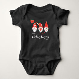 Eerste Valentijnsdag Gnomen Red Pink Romper